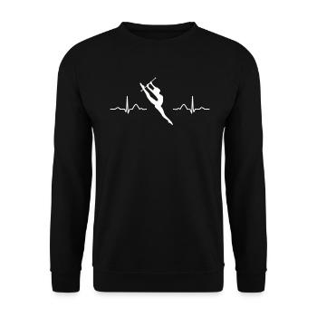Gymnastikstab Ekg Rhythmische Sportgymnastik - Unisex Pullover - Schwarz - Vorne - Alina (178cm) & Michal (187cm)