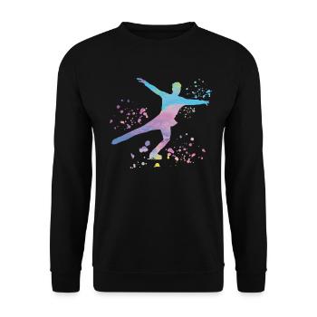 Patineur artistique Patinage sur glace Patinage artistique - Sweat-shirt Unisexe - noir - Devant - Alina (178cm) & Michal (187cm)