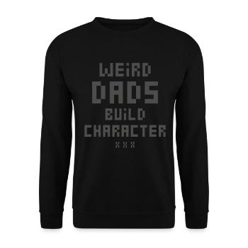 Papas bizarres Maquillage Personnage Drôle Papa - Sweat-shirt Unisexe - noir - Devant - Alina (178cm) & Michal (187cm)