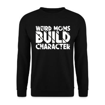 Les mamans bizarres construisent leur caractère - Sweat-shirt Unisexe - noir - Devant - Alina (178cm) & Michal (187cm)