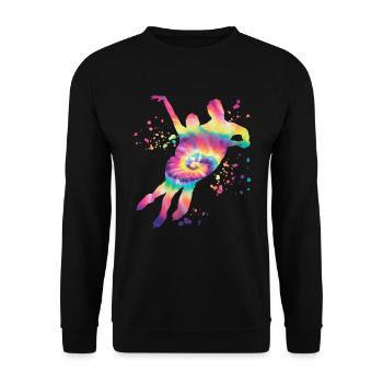 Eiskunstläufer Schlittschuhlaufen Eiskunstlauf - Unisex Pullover - Schwarz - Vorne - Alina (178cm) & Michal (187cm)