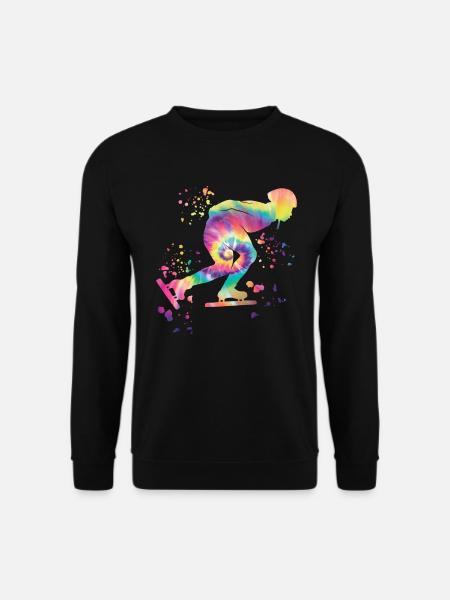 Eisschnellläufer Sportlerin Eisschnelllauf - Unisex Pullover - Schwarz
