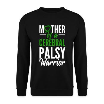 Zerebralparese-Krieger Physiotherapeut - Unisex Pullover - Schwarz - Vorne - Alina (178cm) & Michal (187cm)