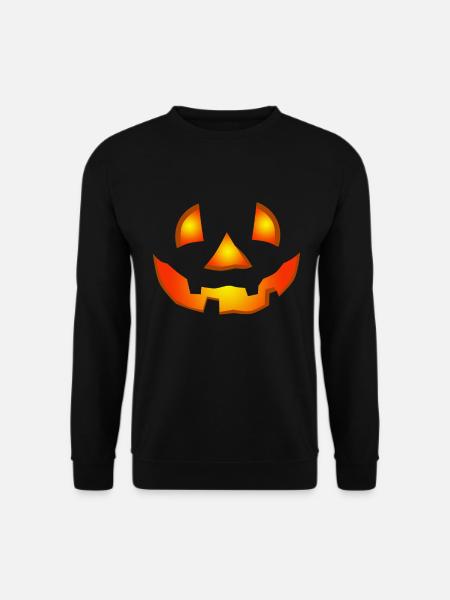 Happy Halloween Pumpkin Face - Unisex Sweatshirt - black