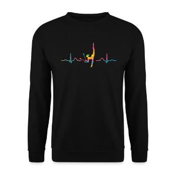 Clubs de gymnastique ECG Gymnastique rythmique - Sweat-shirt Unisexe - noir - Devant - Alina (178cm) & Michal (187cm)