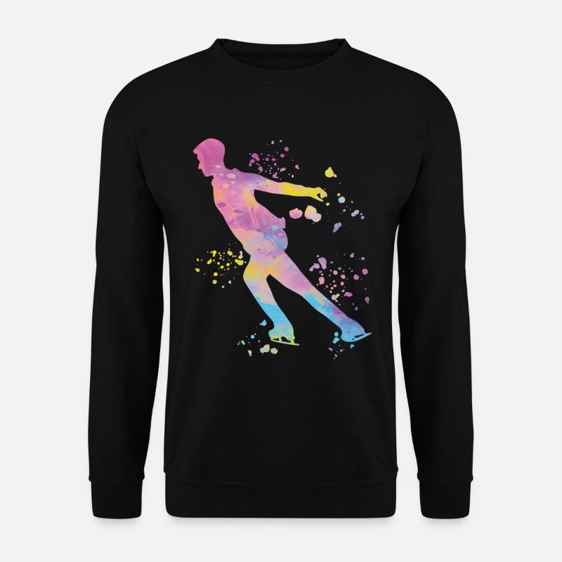 Eiskunstläufer Schlittschuhlaufen Eiskunstlauf - Unisex Pullover - Schwarz