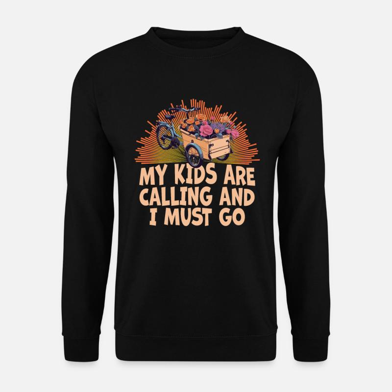 My kids call Cargo Cargobike - Unisex Sweatshirt - black