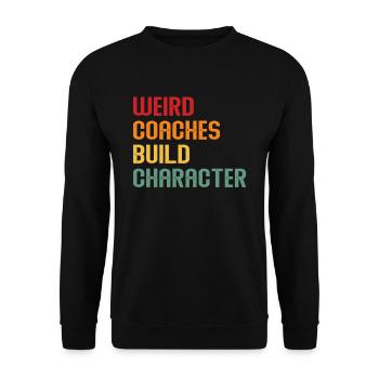 Weird Coaches Form Character Coach - Unisex Sweatshirt - black - Front - Alina (178cm) & Michal (187cm)