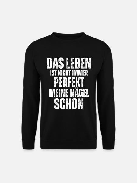 Life isn't always perfect Manicure - Unisex Sweatshirt - black