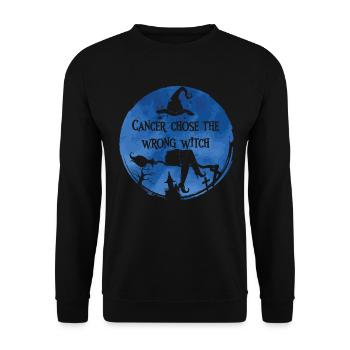 Cancer Witch Dark Blue Colon - Unisex Sweatshirt - black - Front - Alina (178cm) & Michal (187cm)