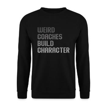 Weird Coaches Form Character Coach - Unisex Sweatshirt - black - Front - Alina (178cm) & Michal (187cm)