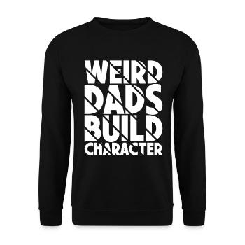 Seltsame Väter Bilden Charakter Lustig Vater - Unisex Pullover - Schwarz - Vorne - Alina (178cm) & Michal (187cm)