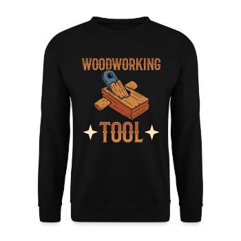 Woodworking Tool Schreiner - Unisex Pullover - Schwarz - Vorne - Alina (178cm) & Michal (187cm)