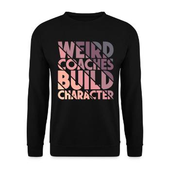 Seltsame Coaches Bilden Charakter Trainer - Unisex Pullover - Schwarz - Vorne - Alina (178cm) & Michal (187cm)