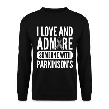 Parkinson-Bewusstsein Genetiker - Unisex Pullover - Schwarz - Vorne - Alina (178cm) & Michal (187cm)
