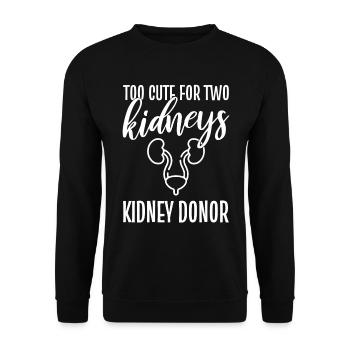 Nierentransplantation Nephrologe - Unisex Pullover - Schwarz - Vorne - Alina (178cm) & Michal (187cm)