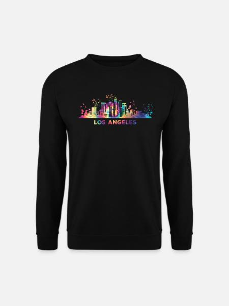Angelenos Skyline Los Angeles - Unisex Pullover - Schwarz