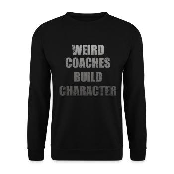 Seltsame Coaches Bilden Charakter Trainer - Unisex Pullover - Schwarz - Vorne - Alina (178cm) & Michal (187cm)