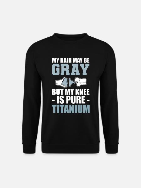 Lustige Knieersatzoperation Orthopäde - Unisex Pullover - Schwarz