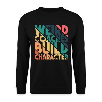 Weird Coaches Form Character Coach - Unisex Sweatshirt - black - Front - Alina (178cm) & Michal (187cm)