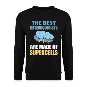 Wettervorhersage Klimaforscher - Unisex Pullover - Schwarz - Vorne - Alina (178cm) & Michal (187cm)