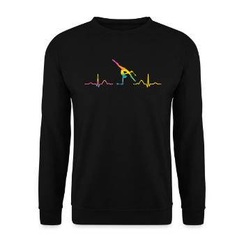 Clubs de gymnastique ECG Gymnastique rythmique - Sweat-shirt Unisexe - noir - Devant - Alina (178cm) & Michal (187cm)