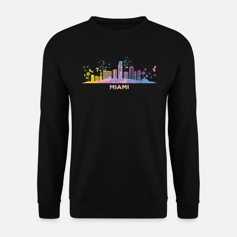 Miamian Skyline Miami - Unisex Sweatshirt - black