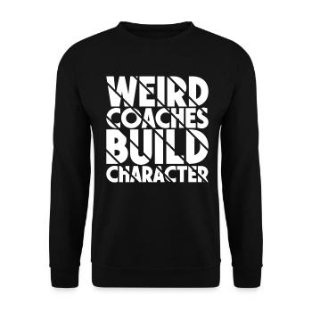 Seltsame Coaches Bilden Charakter Trainer - Unisex Pullover - Schwarz - Vorne - Alina (178cm) & Michal (187cm)