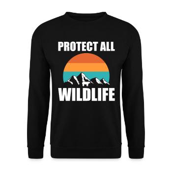 Tierliebhaber Wildtierarbeiter - Unisex Pullover - Schwarz - Vorne - Alina (178cm) & Michal (187cm)