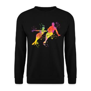 Figure Skater Ice Skating Figure Skating - Unisex Sweatshirt - black - Front - Alina (178cm) & Michal (187cm)