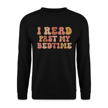 Bibliothèque livre amant lecture rat de bibliothèque - Sweat-shirt Unisexe - noir - Devant - Alina (178cm) & Michal (187cm)