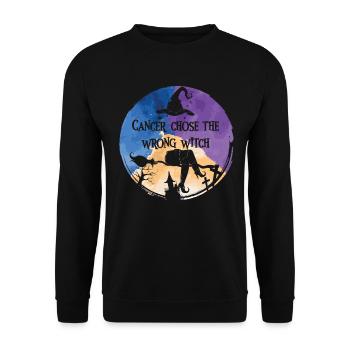 Cancer Sorcière Calendula Cancer de la vessie - Sweat-shirt Unisexe - noir - Devant - Alina (178cm) & Michal (187cm)