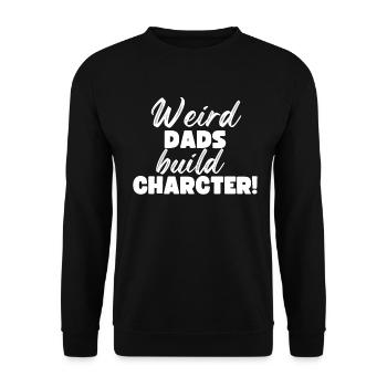 Papas bizarres Maquillage Personnage Drôle Papa - Sweat-shirt Unisexe - noir - Devant - Alina (178cm) & Michal (187cm)