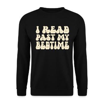 Bibliothèque livre amant lecture rat de bibliothèque - Sweat-shirt Unisexe - noir - Devant - Alina (178cm) & Michal (187cm)