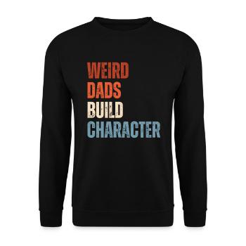 Papas bizarres Maquillage Personnage Drôle Papa - Sweat-shirt Unisexe - noir - Devant - Alina (178cm) & Michal (187cm)