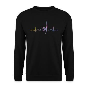 Clubs de gymnastique Ekg Gymnastique rythmique - Sweat-shirt Unisexe - noir - Devant - Alina (178cm) & Michal (187cm)