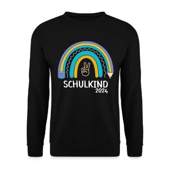 Start of school enrollment school child 2024 - Unisex Sweatshirt - black - Front - Alina (178cm) & Michal (187cm)