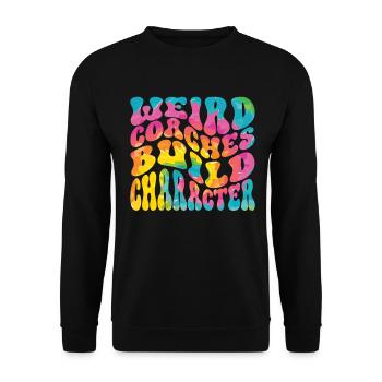 Seltsame Coaches Bilden Charakter Trainer - Unisex Pullover - Schwarz - Vorne - Alina (178cm) & Michal (187cm)