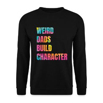 Papas bizarres Maquillage Personnage Drôle Papa - Sweat-shirt Unisexe - noir - Devant - Alina (178cm) & Michal (187cm)