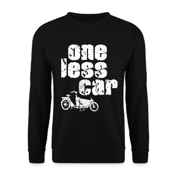 Ein Auto Weniger Fahrrad Vintage Cargobike - Unisex Pullover - Schwarz - Vorne - Alina (178cm) & Michal (187cm)