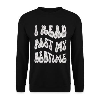Library Book Lover Reading Bookworm - Unisex Sweatshirt - black - Front - Alina (178cm) & Michal (187cm)