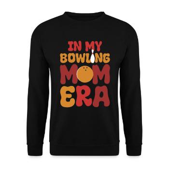 Lustige Bowling-Mama Bowlingspieler - Unisex Pullover - Schwarz - Vorne - Alina (178cm) & Michal (187cm)