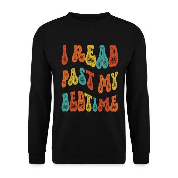 Library Book Lover Reading Bookworm - Unisex Sweatshirt - black - Front - Alina (178cm) & Michal (187cm)