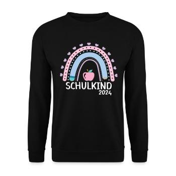 Start of school enrollment school child 2024 - Unisex Sweatshirt - black - Front - Alina (178cm) & Michal (187cm)