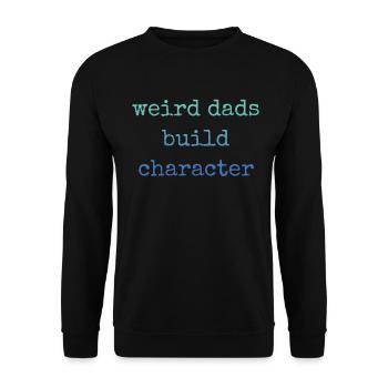 Pères étranges Forme Caractère Père drôle - Sweat-shirt Unisexe - noir - Devant - Alina (178cm) & Michal (187cm)