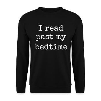 Library Book Lover Reading Bookworm - Unisex Sweatshirt - black - Front - Alina (178cm) & Michal (187cm)
