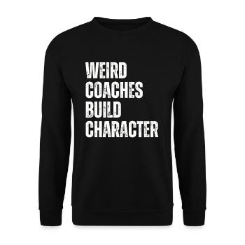 Seltsame Coaches Bilden Charakter Trainer - Unisex Pullover - Schwarz - Vorne - Alina (178cm) & Michal (187cm)