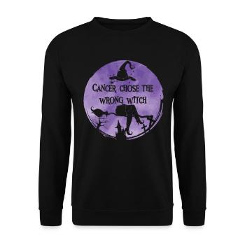 Le cancer a choisi le lymphome de Hodgkin - Sweat-shirt Unisexe - noir - Devant - Alina (178cm) & Michal (187cm)