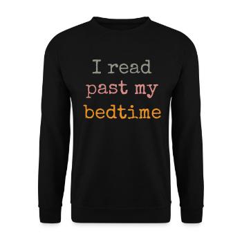 Library Book Lover Reading Bookworm - Unisex Sweatshirt - black - Front - Alina (178cm) & Michal (187cm)