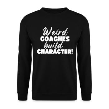 Weird Coaches Make Up Character Coach - Unisex Sweatshirt - black - Front - Alina (178cm) & Michal (187cm)